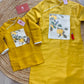 Men and Boy Yellow Pom Ao Dai Set