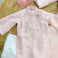Mom and Daughter Pink Ribbons Matching Ao Dai Set