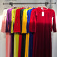 Champagne Red Velvet Plain Ao Dai Top Only, NO PANTS