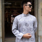 Men Gray Gam Silk Ao Dai Set| Pre-made Traditional Vietnamese Ao Dai| Lunar New Year | Ao Dai for Dad, Boy | Ao Dai Tet|H4