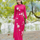 Hydrangea 3D Ao Dai Top Only, NO PANTS (4 Colors) |Pre-made Modernized Vietnamese Ao Dai | Lunar New Year| Ao Dai Truyen Thong|L3