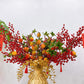 Pomegranate Faux Branches 35" Tall, 7 Poms - Tet Decoration