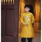 Boy Yellow Embroidery Hac/Lotus Ao Dai Top | Lunar New Year | Ao Dai for Boy | Ao Dai Kid | Ao Dai Tet |