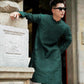 Men Dark Green 3D Gam Ao Dai Set| Pre-made Traditional Vietnamese Ao Dai| Lunar New Year | Ao Dai for Dad, Boy | Ao Dai Tet|