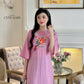 Shifted Chiffon Embroidery Ao Dai Top Set (4 Colors)| Pre-made Modernized Vietnamese Ao Dai | Women Ao Dai with Pants | Lunar New Year|