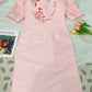 Spring Gam Hac Ao Dai Set (Pink, Cream) |Pre-made Modernized Vietnamese Ao Dai | Lunar New Year| Ao Dai Cach Tan With Pants|