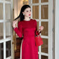 Pearl Silk Ao Dai Set (3 Colors) |Pre-made Modernized Vietnamese Ao Dai | Lunar New Year| Ao Dai Cach Tan With Pants| Ao Dai Truyen Thong|C4