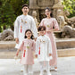 Family White/Pink Ribbon Ao Dai Set| Pre-made Traditional Vietnamese Ao Dai| Lunar New Year | Ao Dai for Girl, Mom, Dad, Boy | Ao Dai Tet|