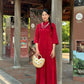 Shifted Button Gam Ao Dai Top Only (NO PANTS)